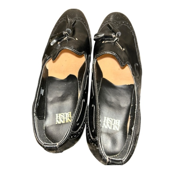 Nunn Bush Leather Black Men's Dress Shoes Vintage Kiltie Tassel Loafers Size 9.5 - Picture 8 of 16